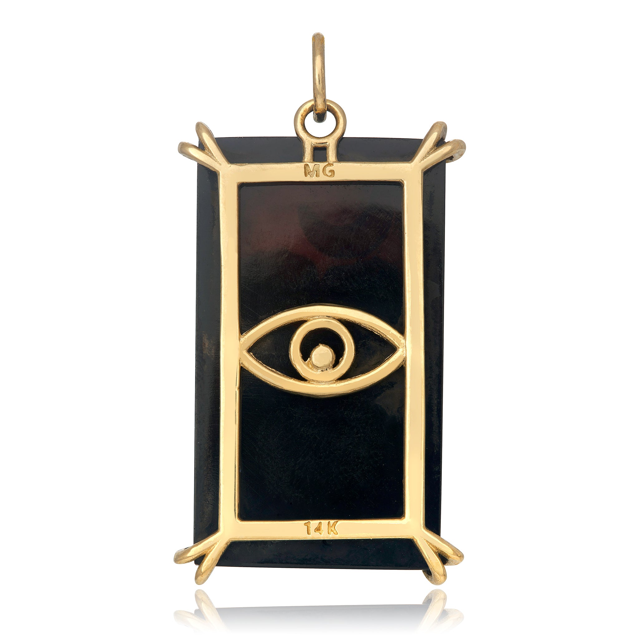 Temperance Tarot Card Charm in 14K Gold