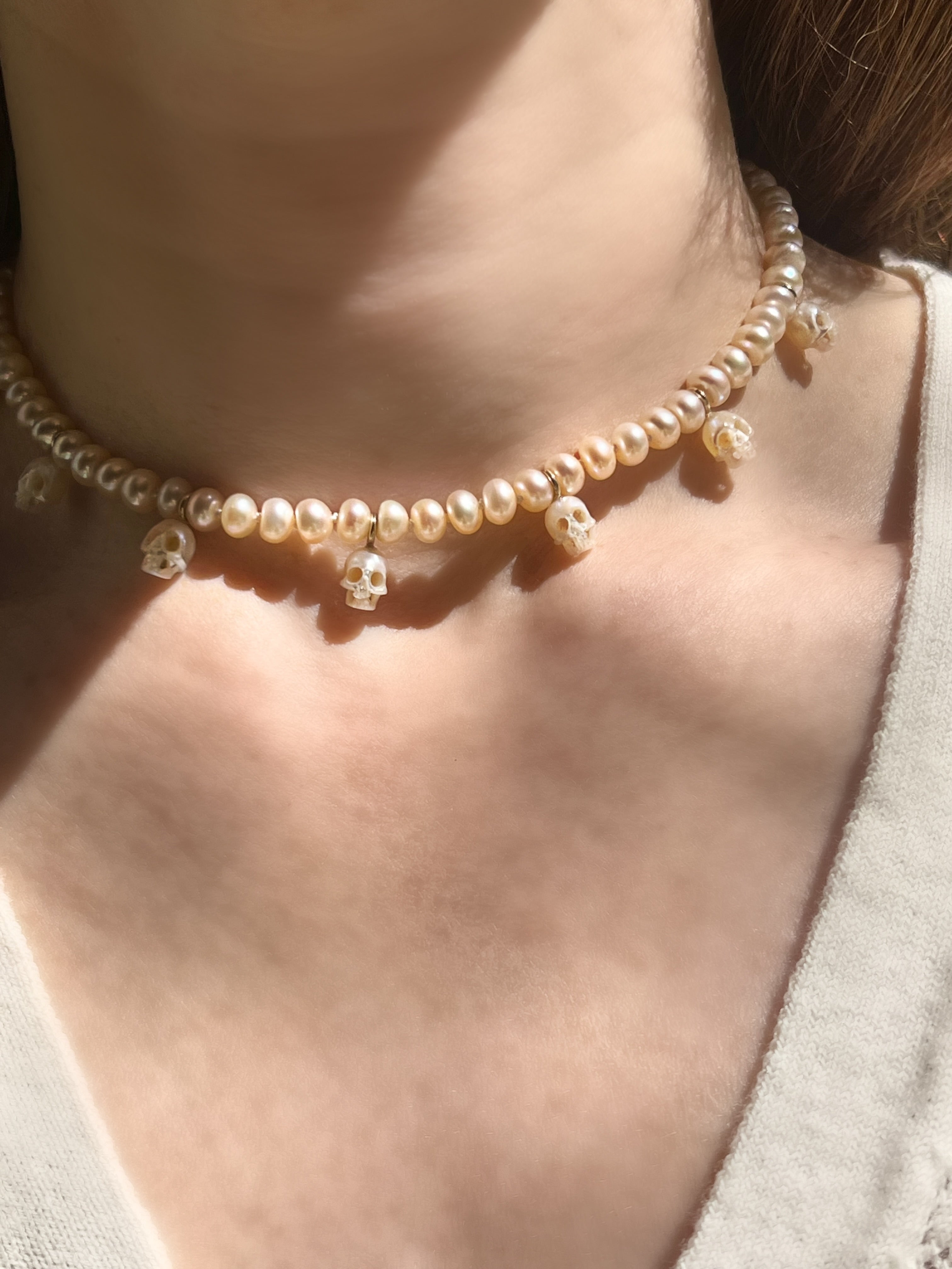 Dusk To Dawn Pearl Choker