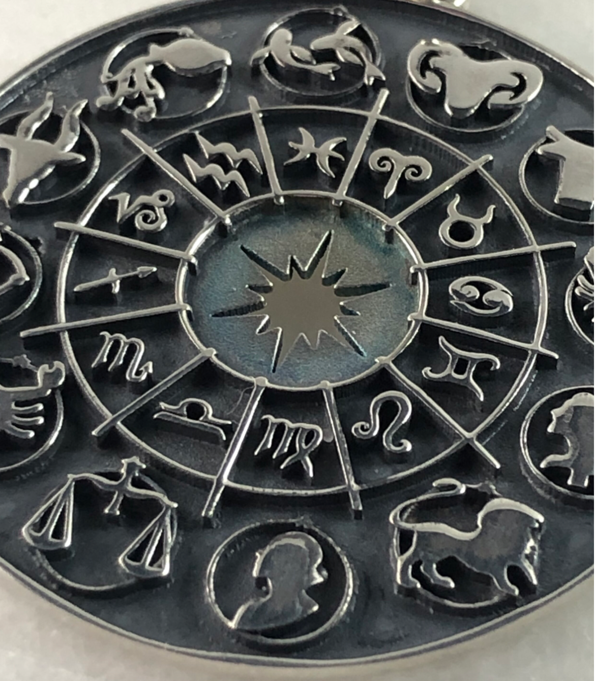 Zodiac Wheel in Silver