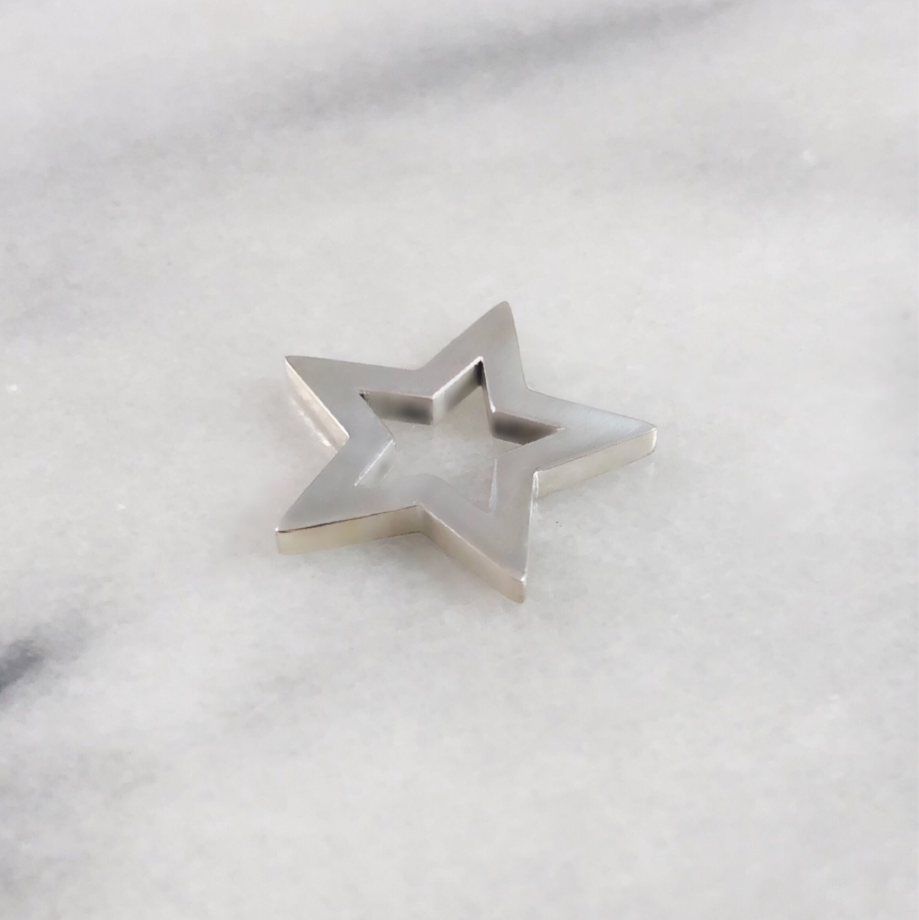 Sterling Silver Chunky Star Charm