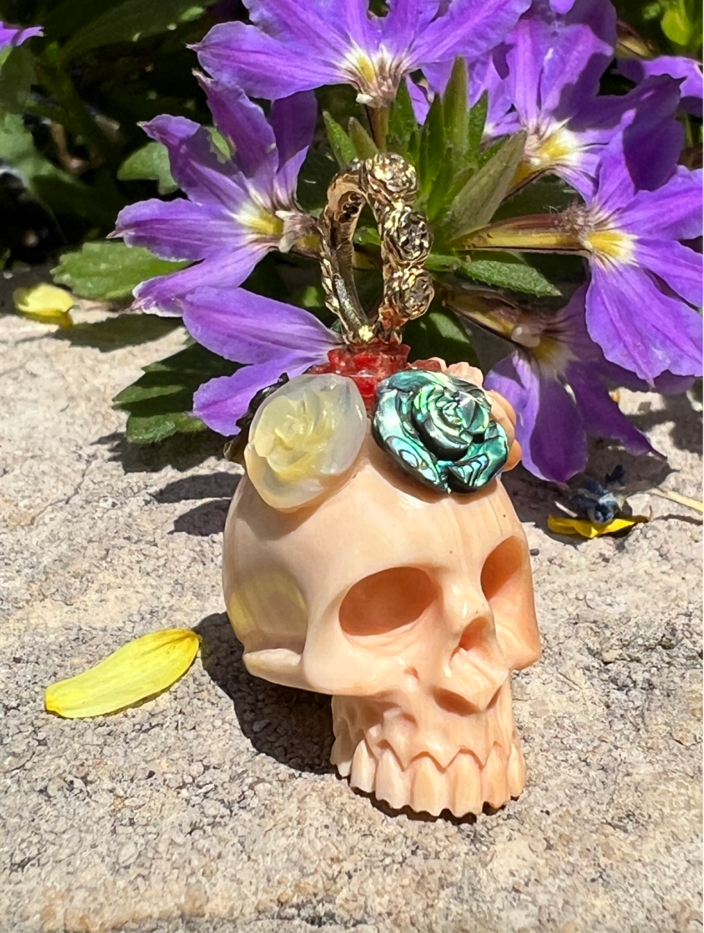 Skull With Flower Crown