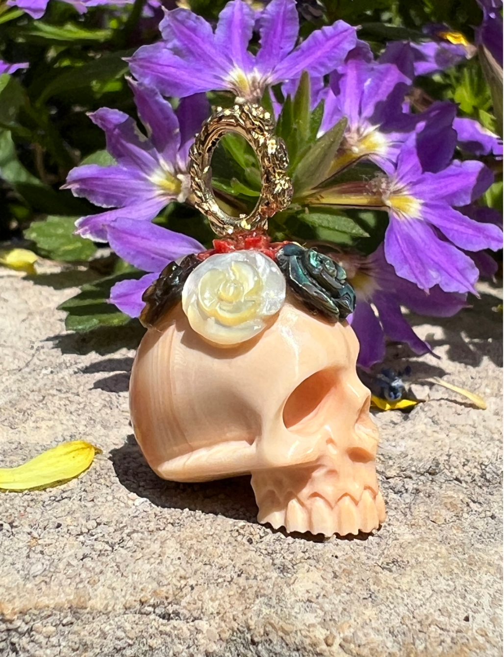 Skull With Flower Crown