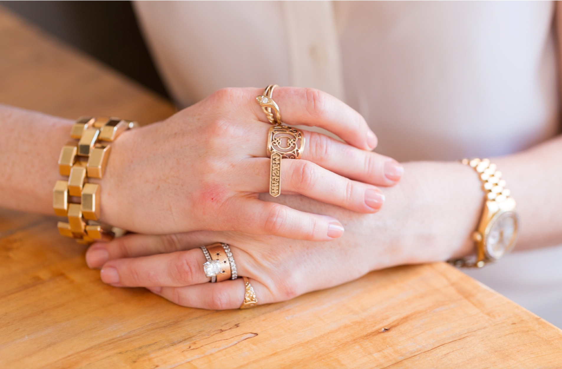 Slither Snake Ring in 14K Gold with Diamond