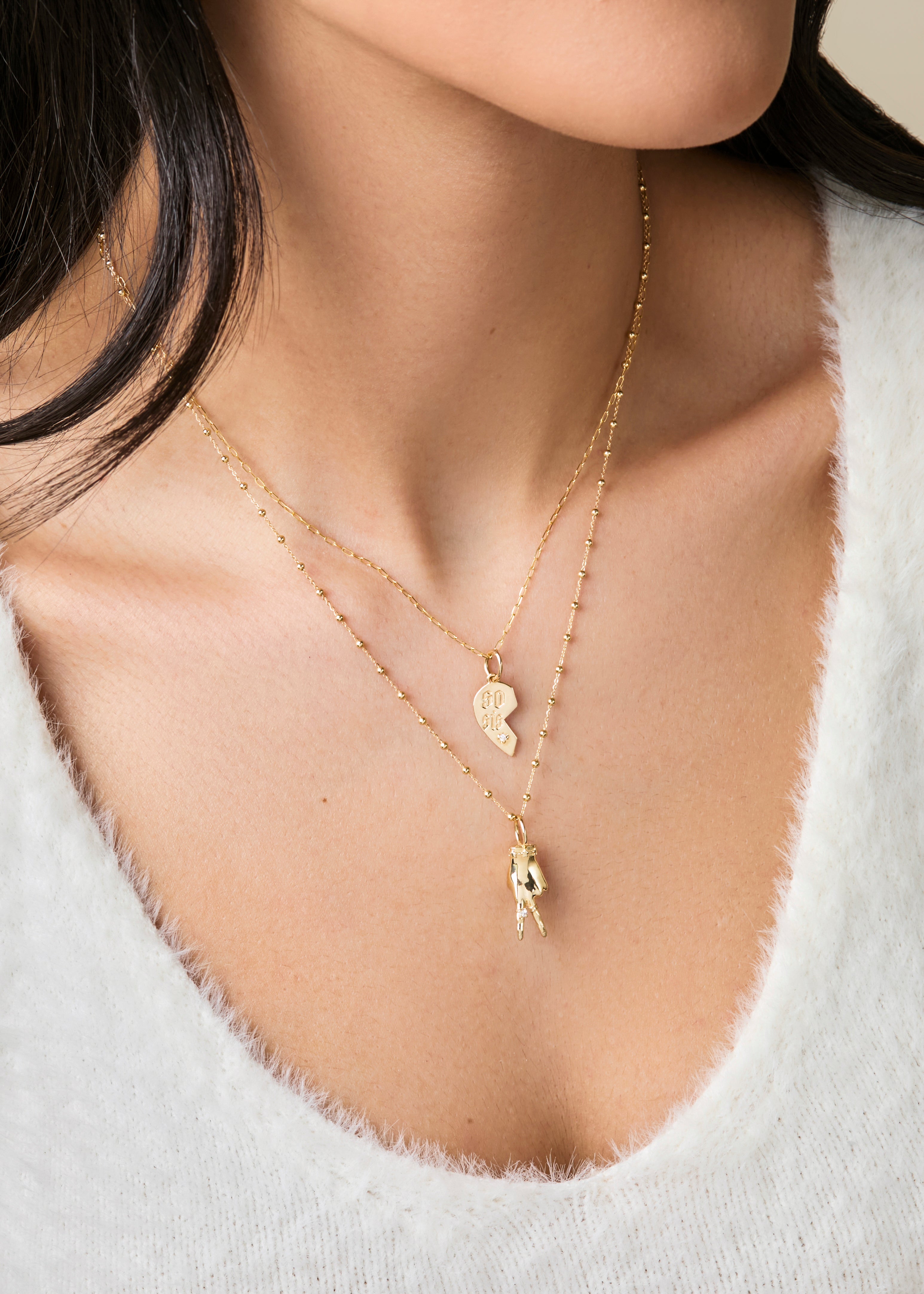 Delicate Bead Chain in 14K Gold